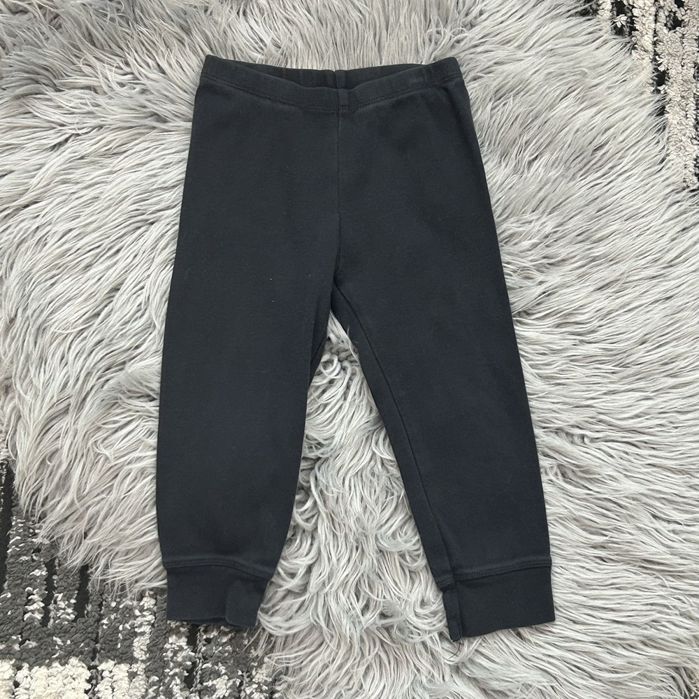PRIMARY Organic Cotton Black Baby Cozy Jogger Pants Baby Size 18-24 Month